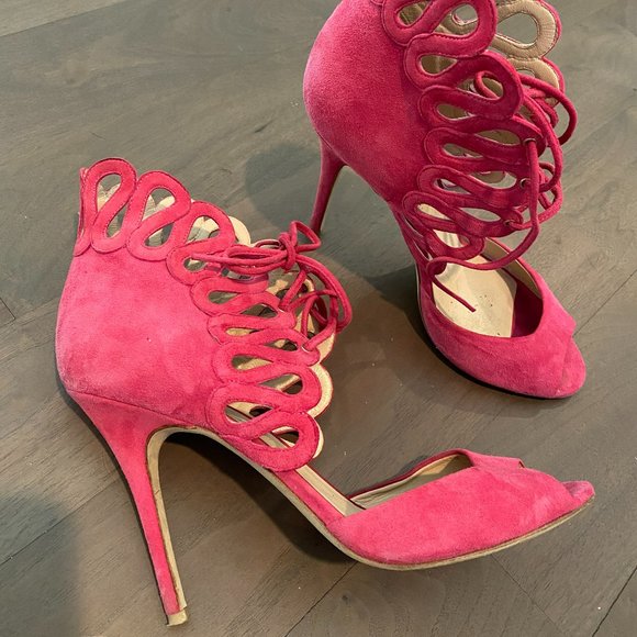 Monique Lhuillier Shoes - Monique Lhuillier Pink Heels